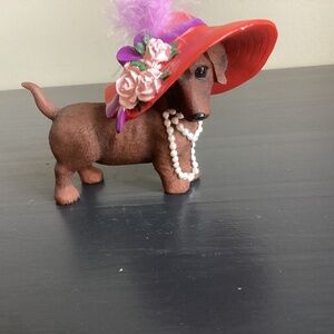 Hamilton Red Hat Diva Doggie Figurine